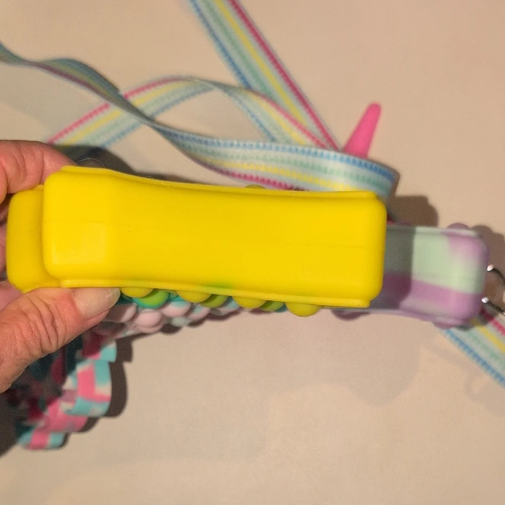 Rainbow Unicorn Pop It Shoulder Bag for Kids Includes PoP It Keychain